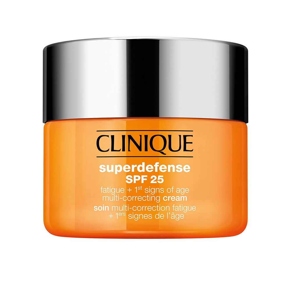 Clinique Superdefense SPF 25 Soin Multi-correction Fatigue + 1ers Signes de l'Âge - Crème de Jour Hydratante - Peaux Sèches à Mixtes