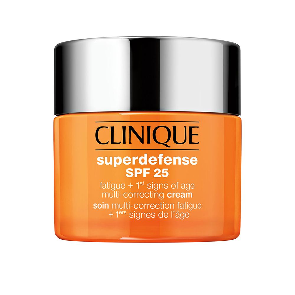 Clinique Superdefense SPF 25 Soin Multi-correction Fatigue + 1ers Signes de l'Âge - Crème de Jour Hydratante - Peaux Sèches à Mixtes