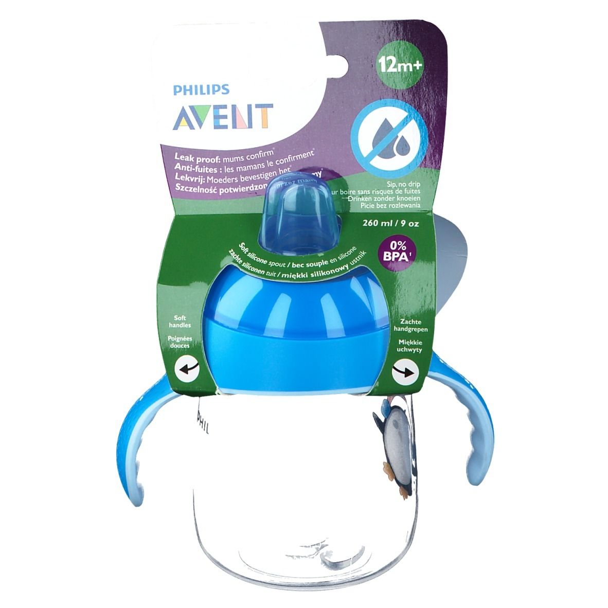 Philips Avent Sip No Drip Trinkbecher 260 ml