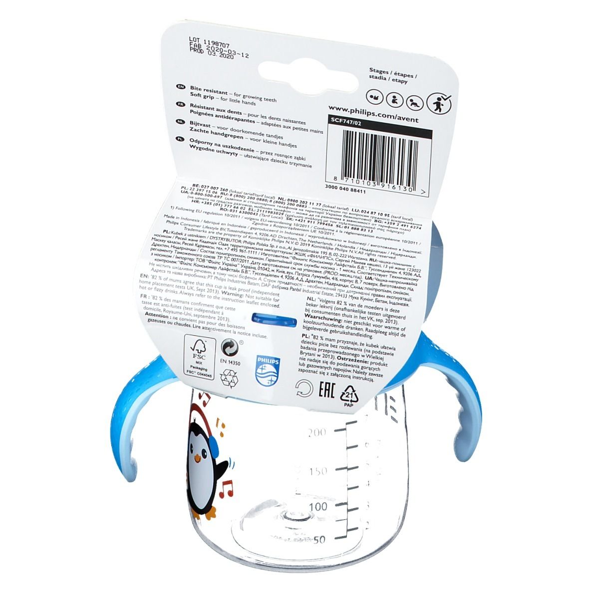 Philips Avent Sip No Drip Trinkbecher 260 ml