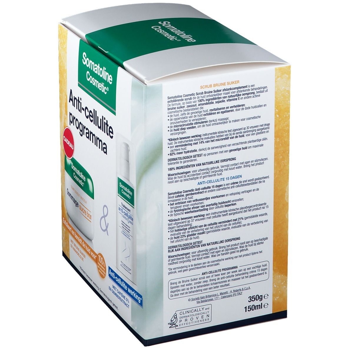 Somatoline Cosmetic® Programme Anti-Cellulite Crème 15 jours + Gommage sucre brun