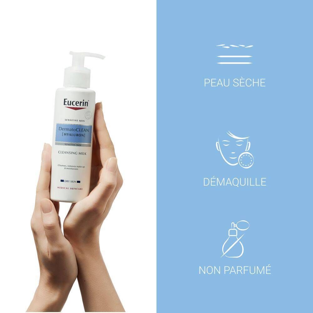 Eucerin® DermatoCLEAN Hyaluron Lait Démaquillant Doux