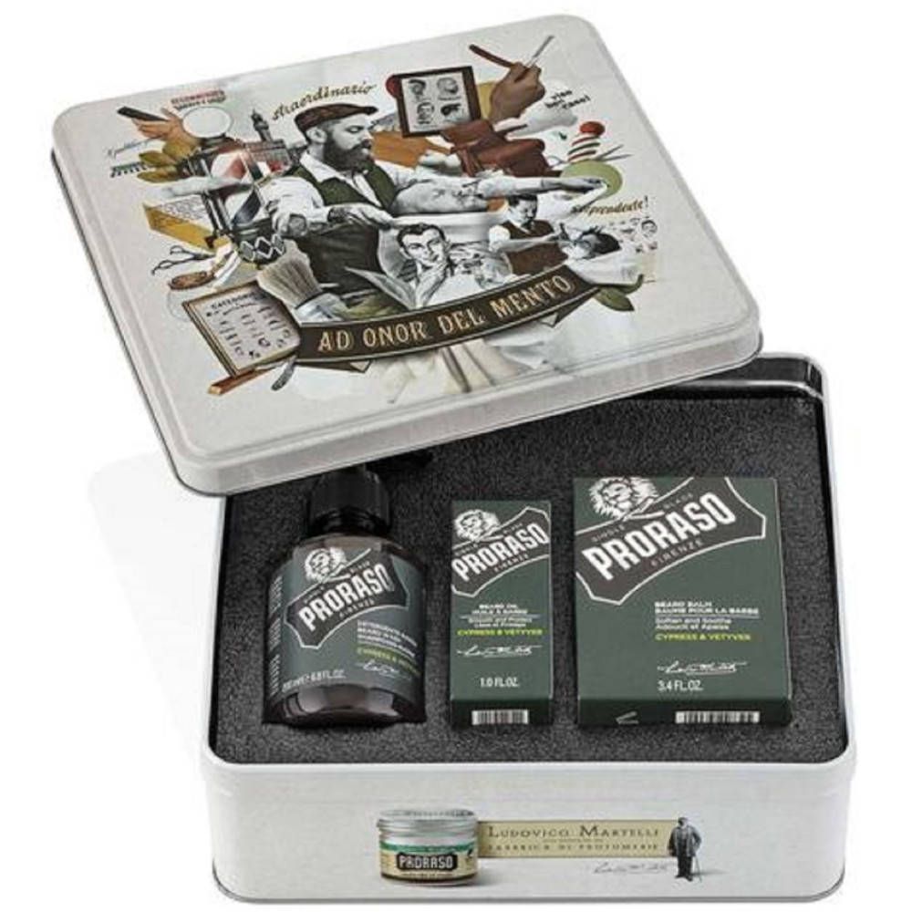 PRORASO Coffret Barbe Cypress & Vetyver