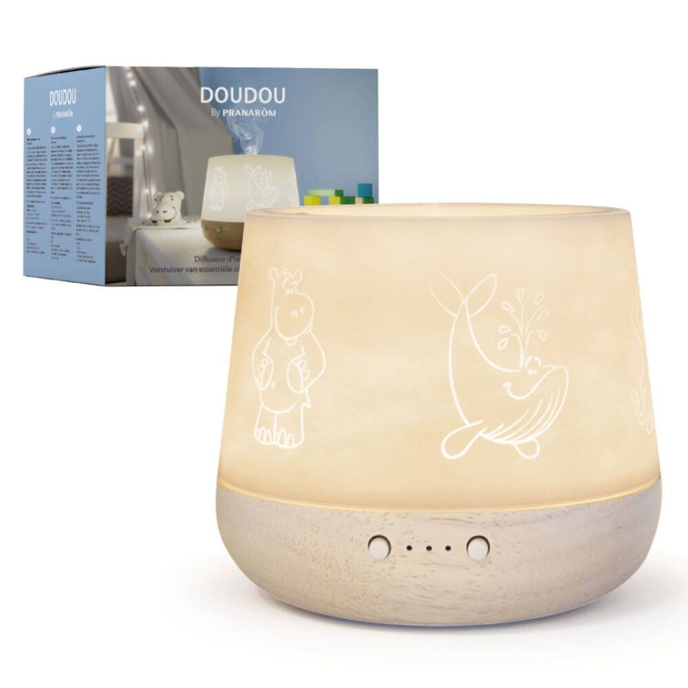 Pranarôm PranaBB Doudou Diffuseur & Nachtlicht - Hevea-Holz
