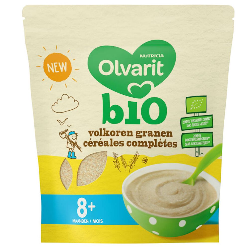 Olvarit Bio Céréales Complètes +8 Mois