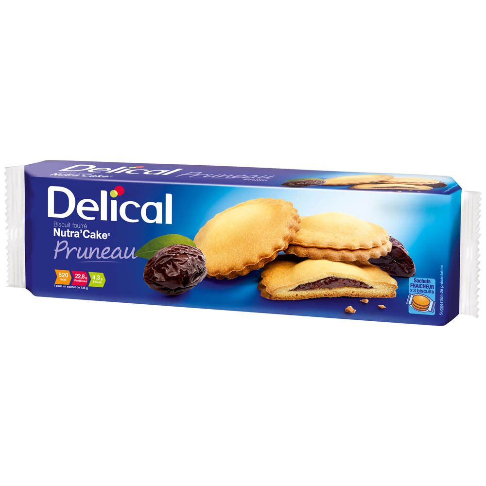 Delical Biscuit fourré Nutra'Cake® Pruneau