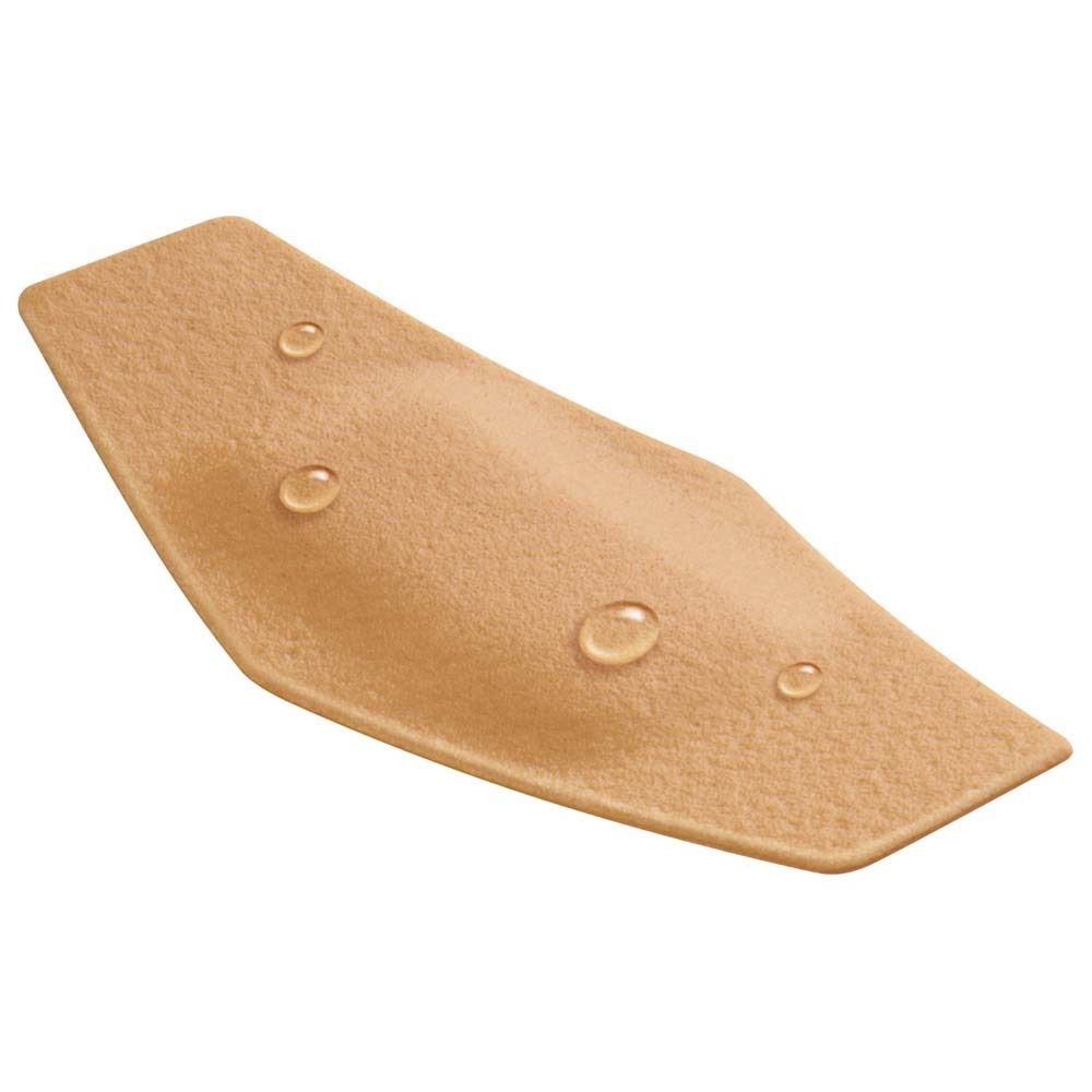 Seitenansicht der Verpackung mit Informationen zu Nexcare flexiblem Schaumverband active.