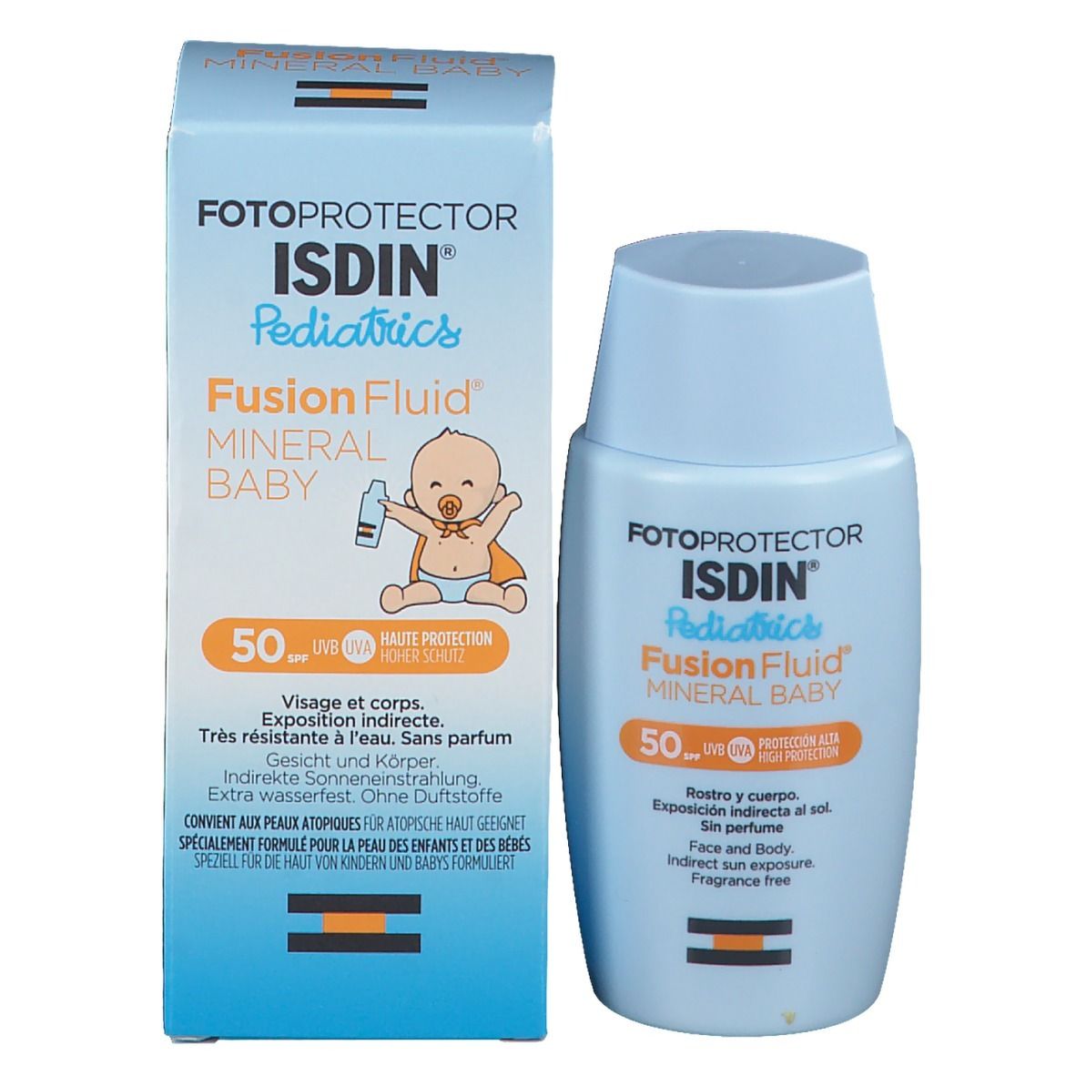 ISDIN Fotoprotector Pediatrics Fusion Fluid Mineral Baby LSF 50+