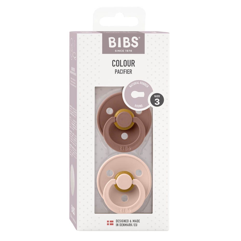 BIBS® BIBS COULEUR Tétines Marmotte - Blush +18 mois Taille 3
