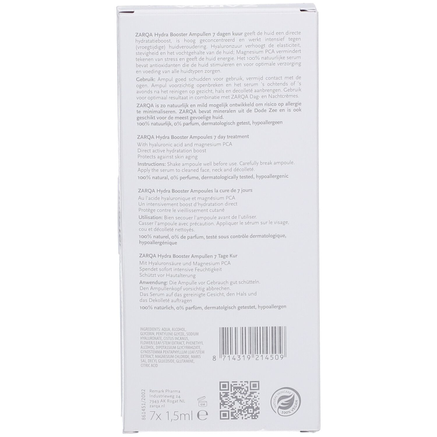 ZARQA® Sensitive Hydra Booster Ampullen