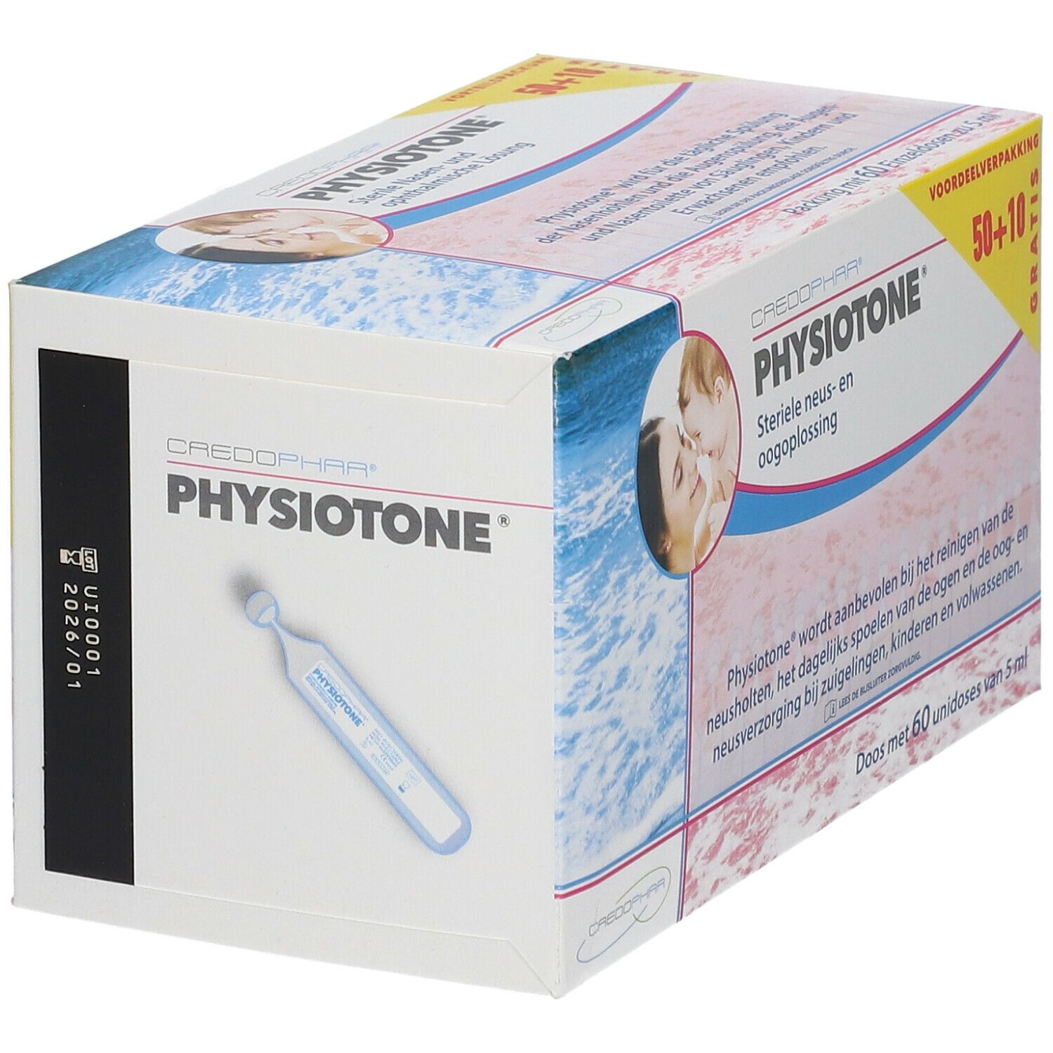 CREDOPHAR Physiotone® Solution nasale et ophtalimique stérile