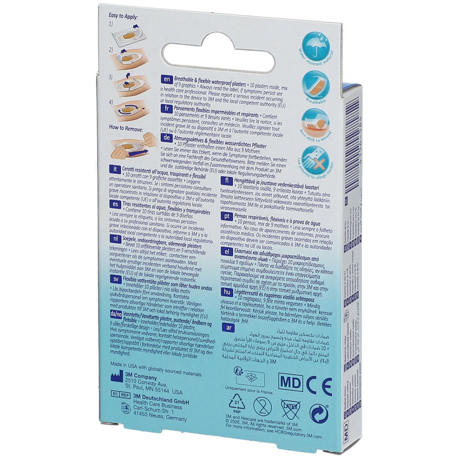 Amazon.com: Nexcare Waterproof Bandages, Stays on in the Pool, Holds for 12  Hours, Clear Bandages for Knees and Elbows - 8 Pack Waterproof Bandages :  Health & Household