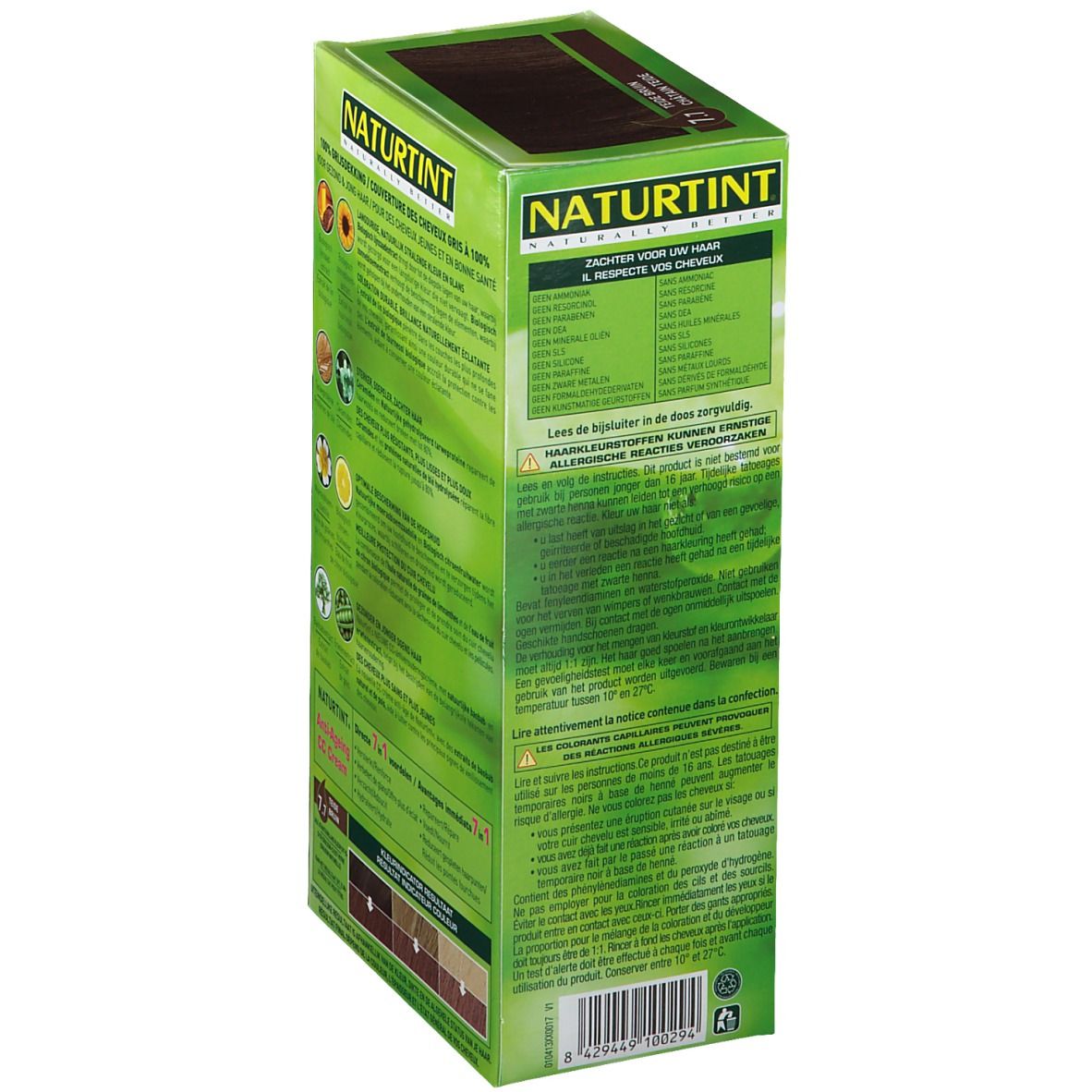 Naturtint permanente Haarfarbe 7.7