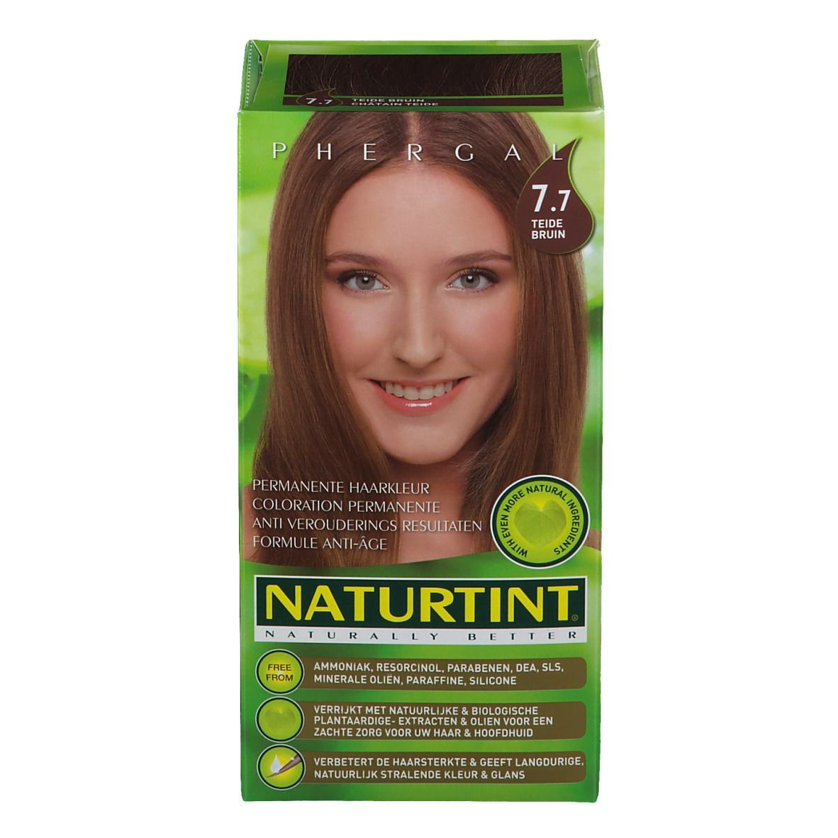 Naturtint permanente Haarfarbe 7.7
