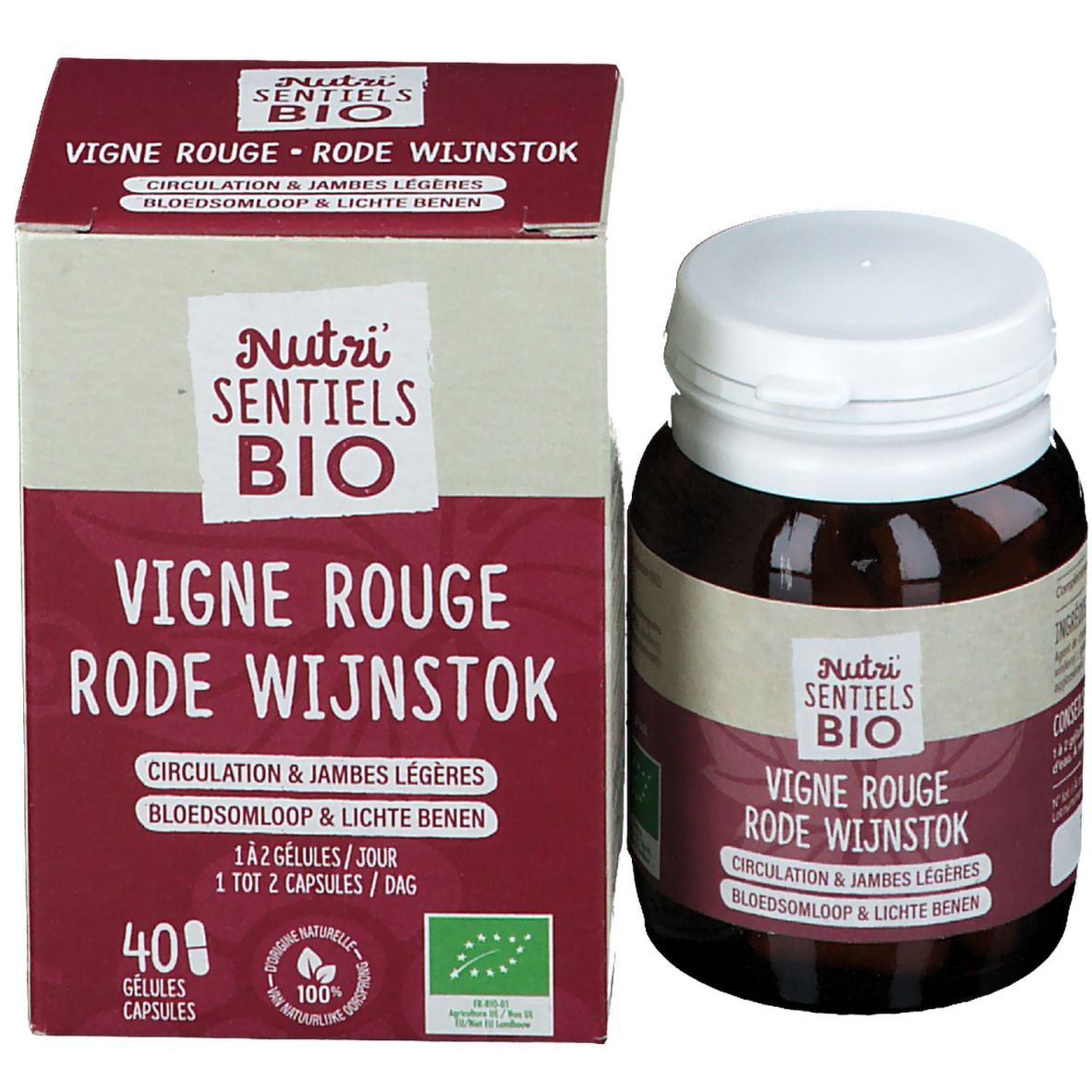 Nutrisanté Nutri SENTIELS BIO Vigne rouge Circulation & Jambes légères