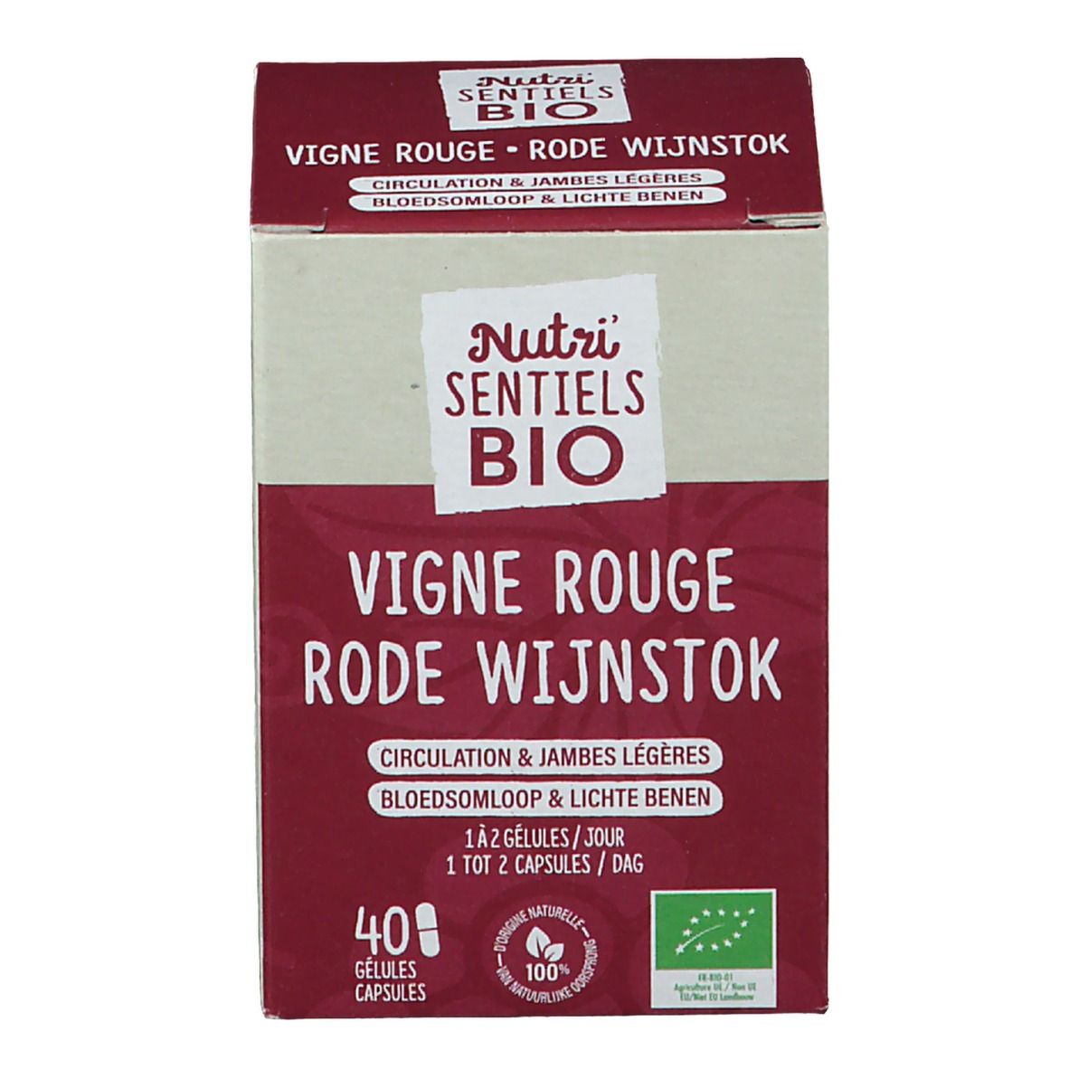 Nutrisanté Nutri SENTIELS BIO Vigne rouge Circulation & Jambes légères