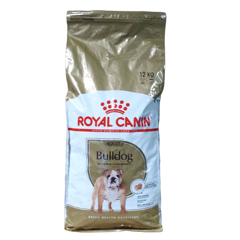 Royal Canin Adult Bulldog 12 kg Hundefutter-Sack.