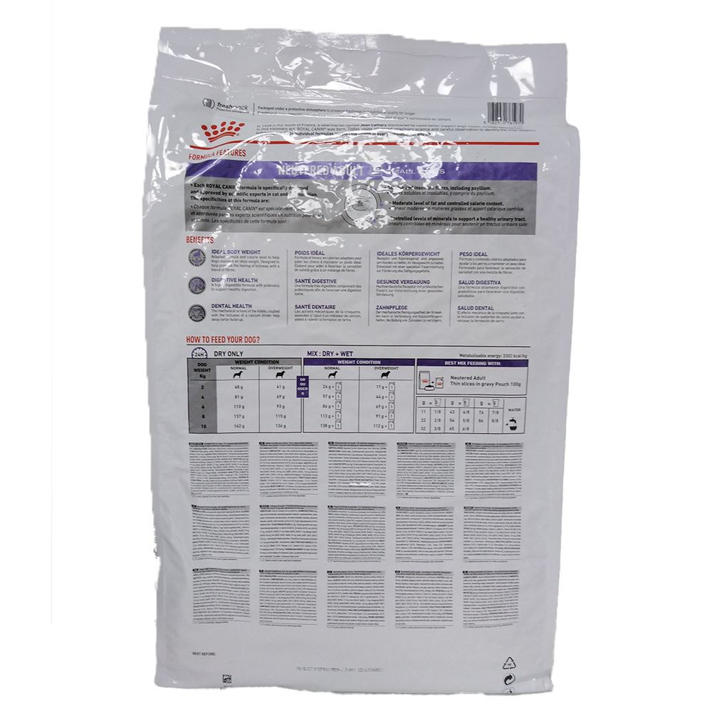 ROYAL CANIN® Neutered Adult Weight & Dental Chien de petite race <10 kg