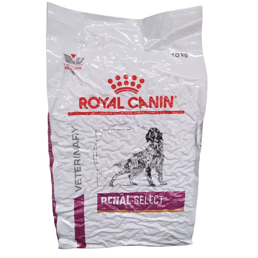Royal Canin VETERINARY NUTRITION Renal Select Hundefutter, 10 kg Sack.