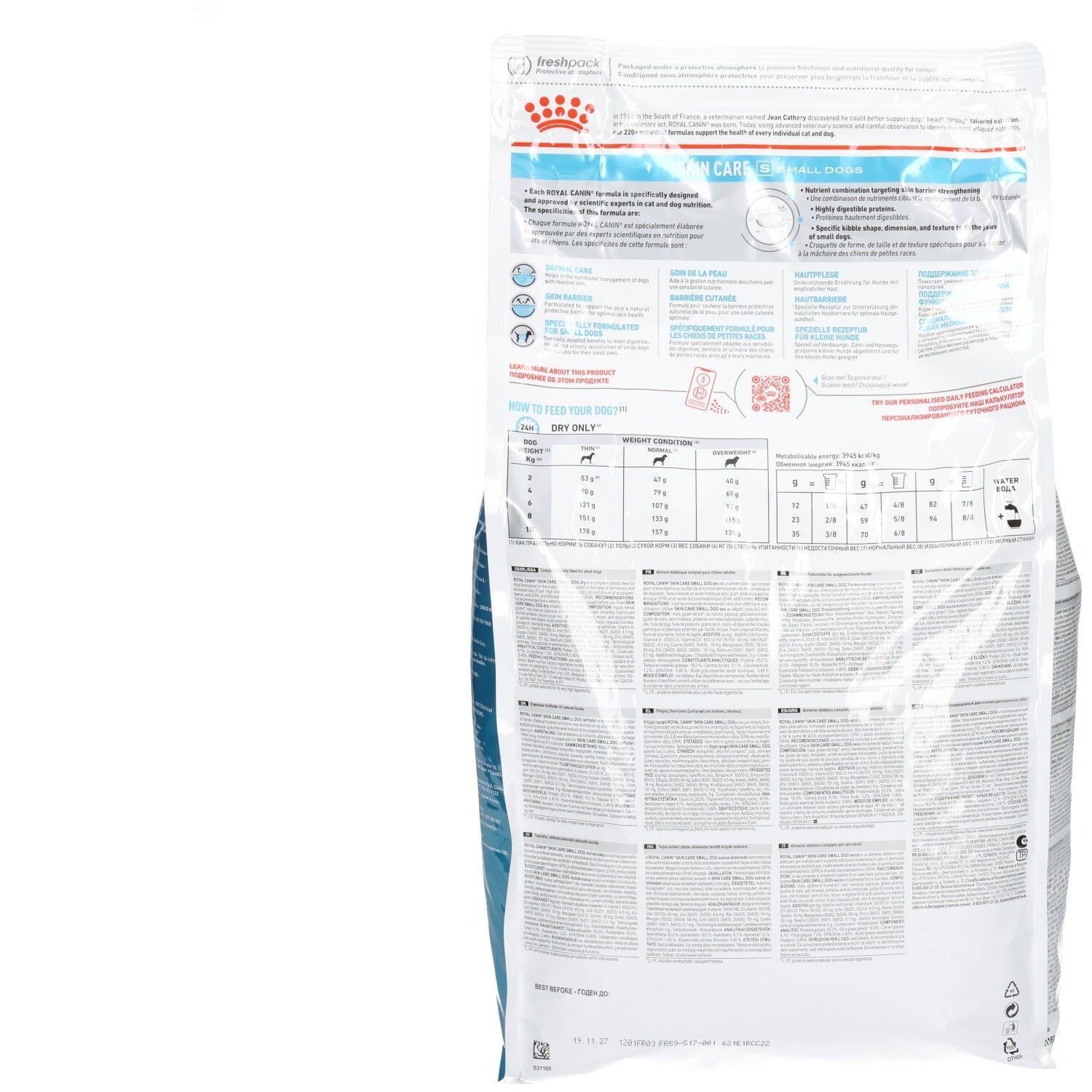 Royal Canin Skin Care Small Dogs S Trockenfutter, 4kg Beutel.