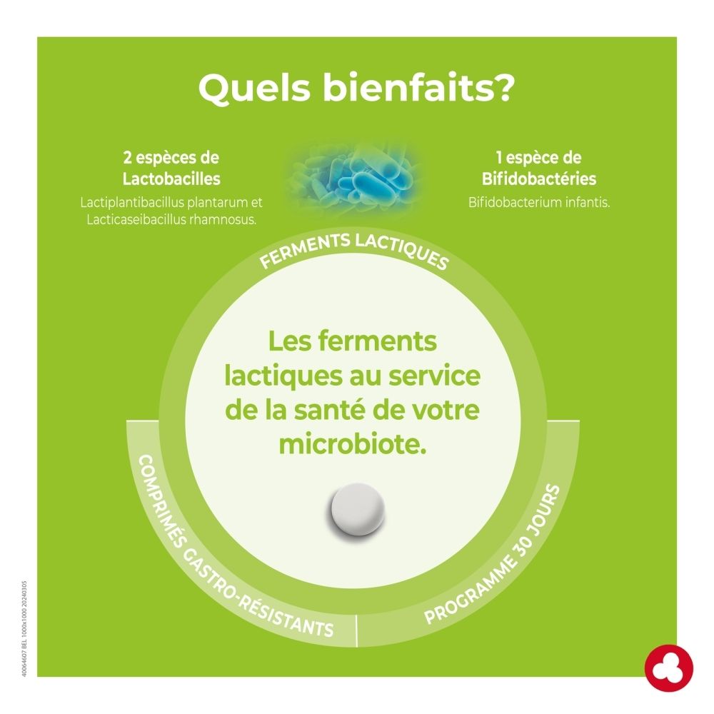 ORTIS Microbio Lactica: 30 jours de ferments lactiques pour l'équilibre de votre microbiote intestinal.
