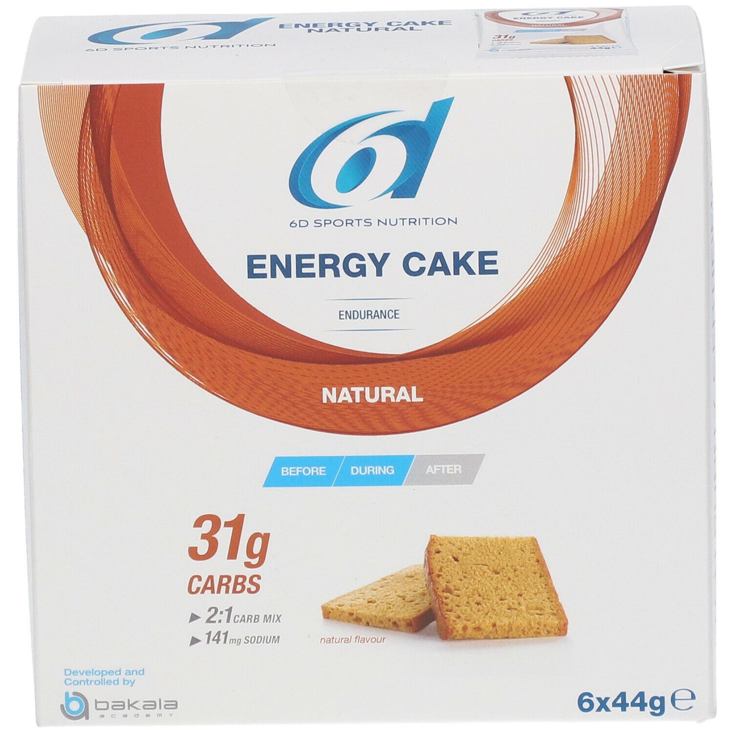 6D SPORTS NUTRITION ENERGY CAKE Natural