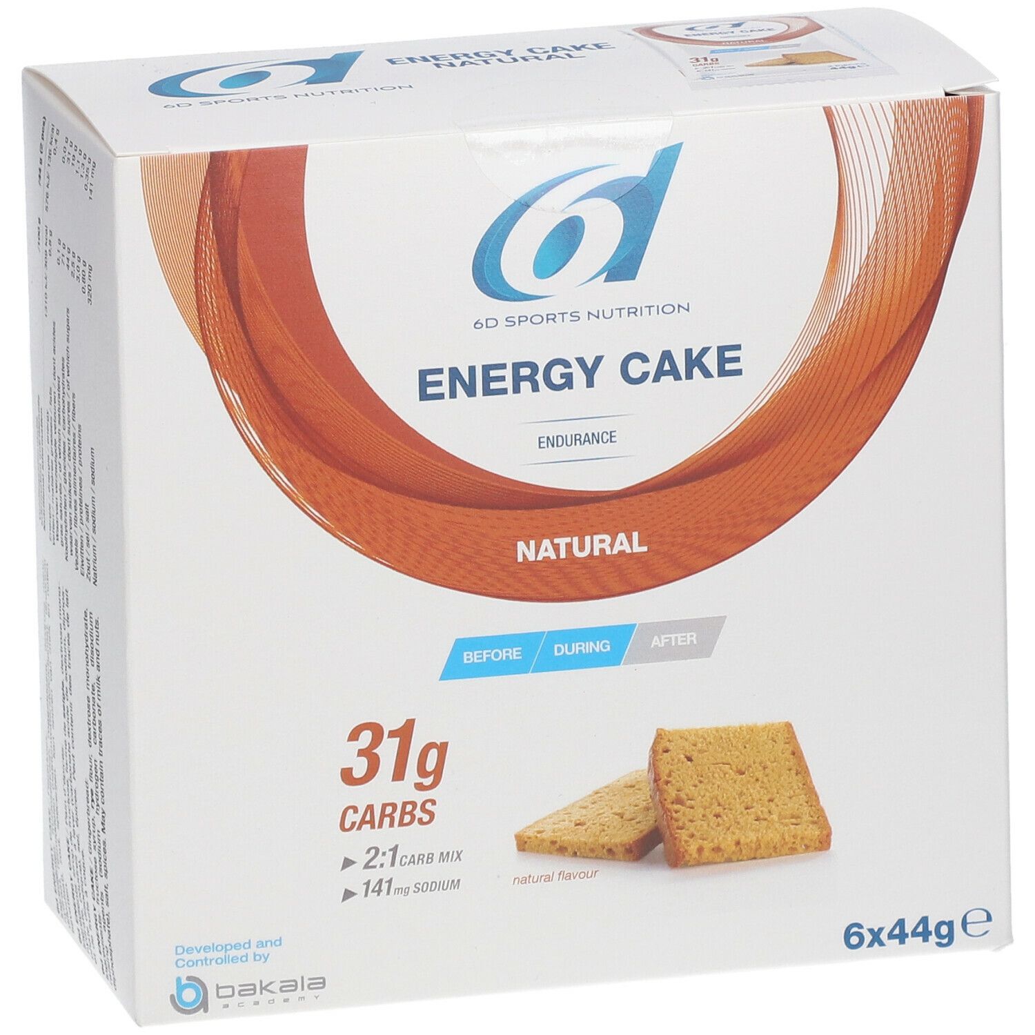 6D SPORTS NUTRITION ENERGY CAKE Natural