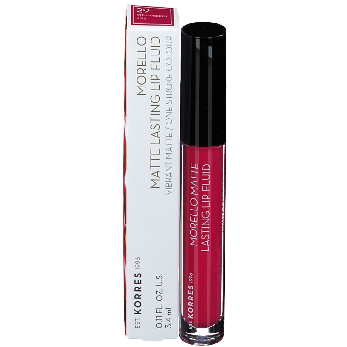 Korres Morello Lasting Lip Fluid 29 Stawberry Kiss