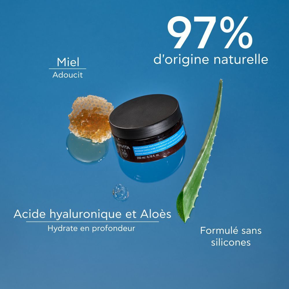 Apivita Masque Capillaire Hydratant Acide hyaluronique & Aloès