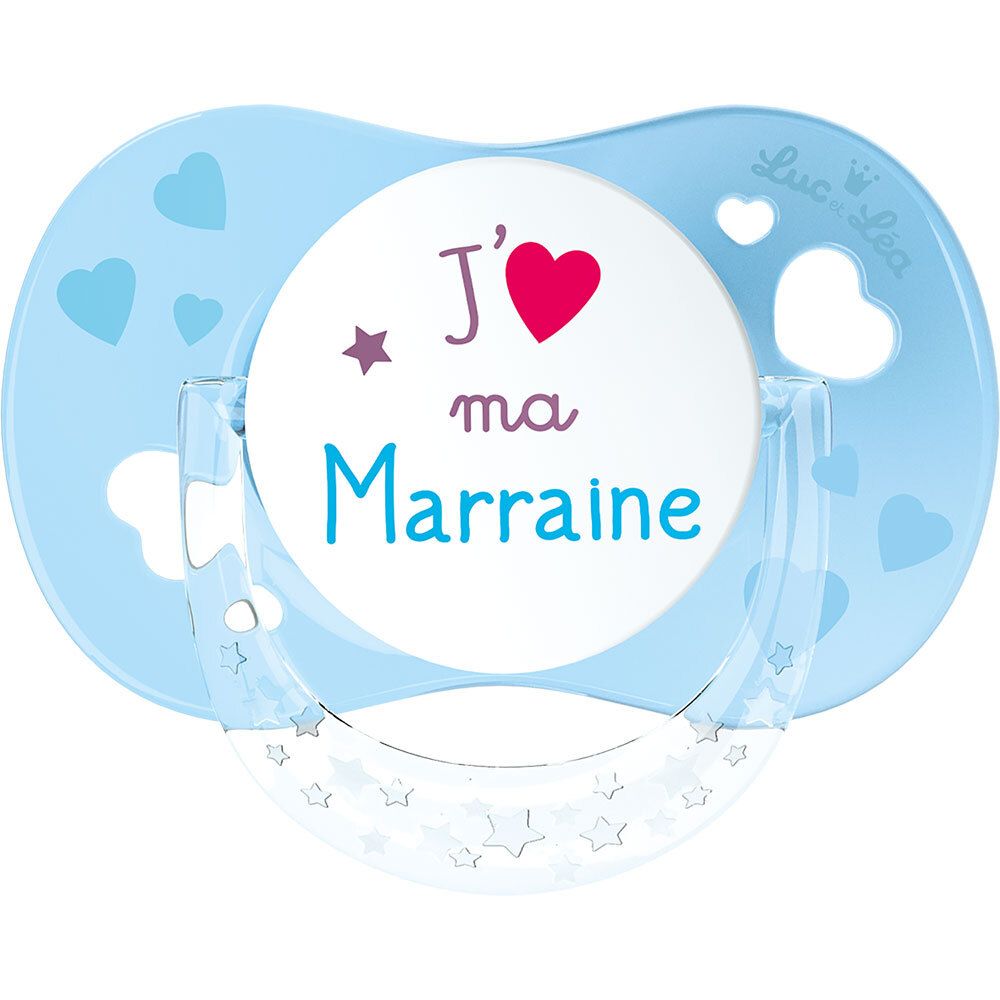 Luc et Léa ,,J'aime ma marraine'' Tétine 6-18 mois