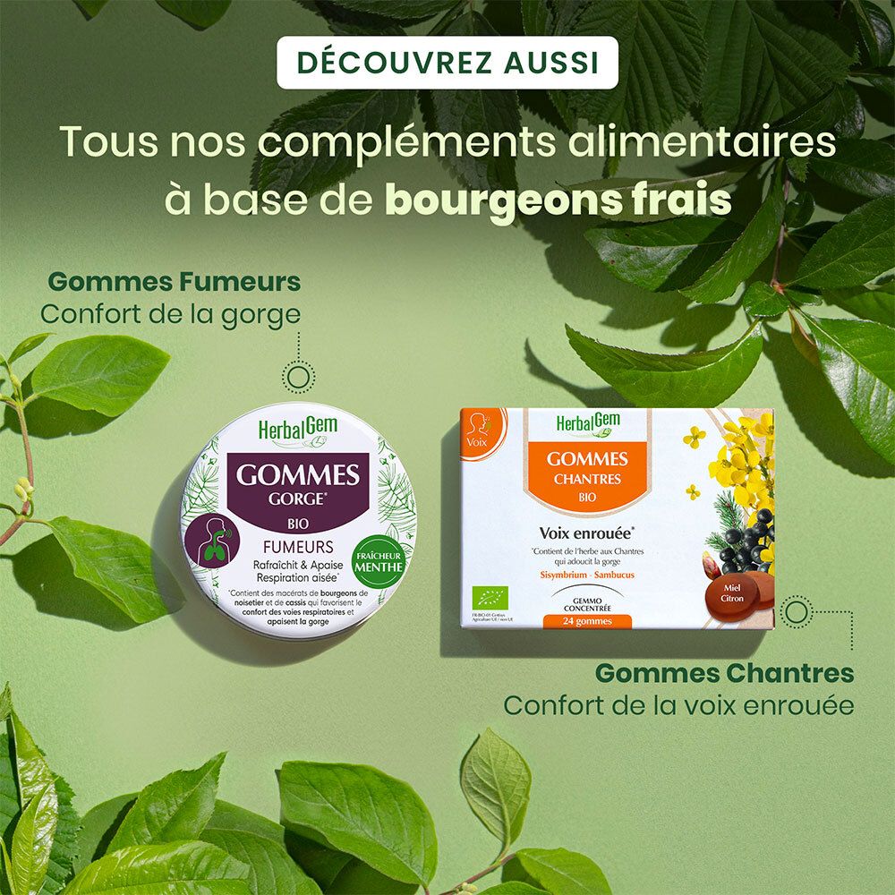 HerbalGem Gommes Chantres Bio