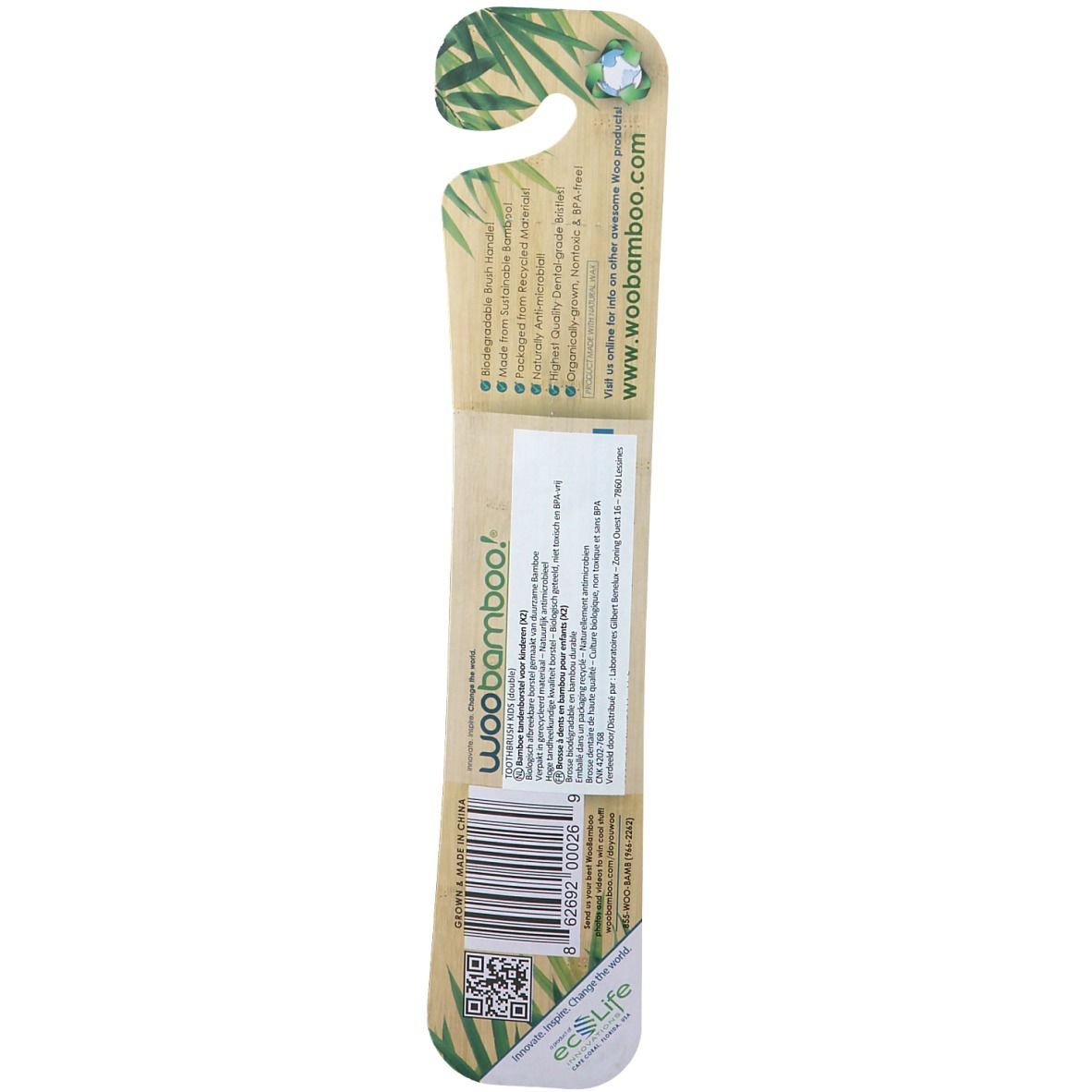 WooBamboo® Kinder-Soft-Zahnbürste "Sprout