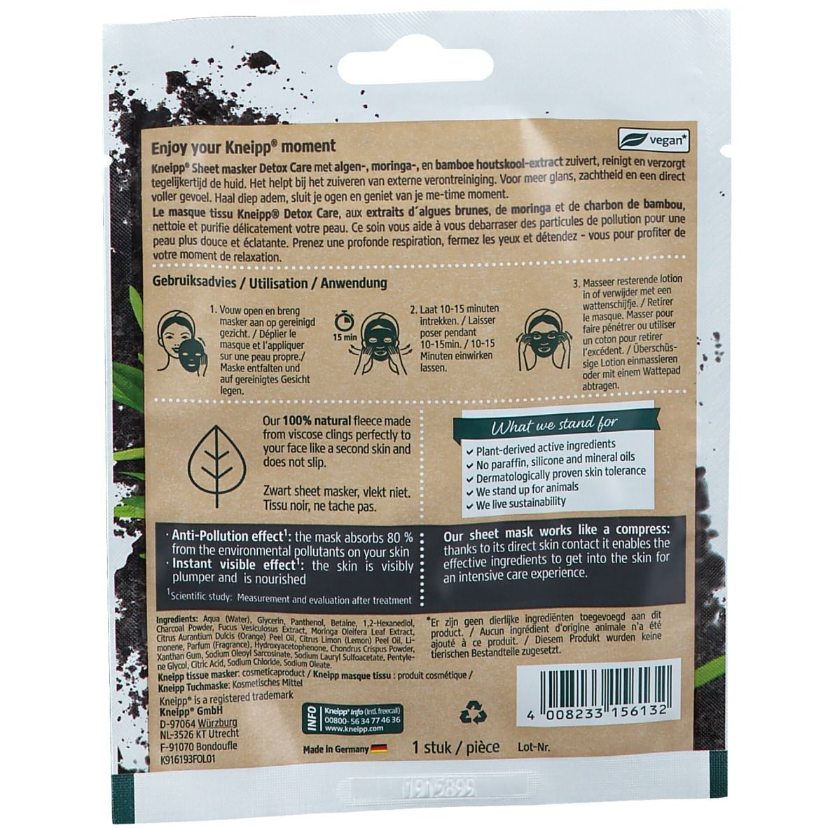 Kneipp® Masque Tissu Detox Care