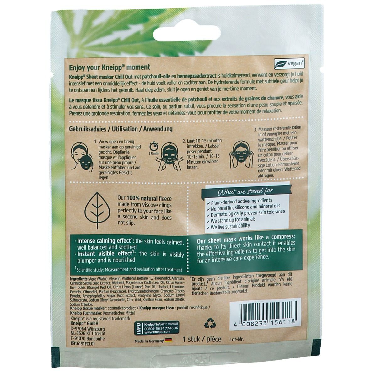 Kneipp® Masque Tissu Chill Out
