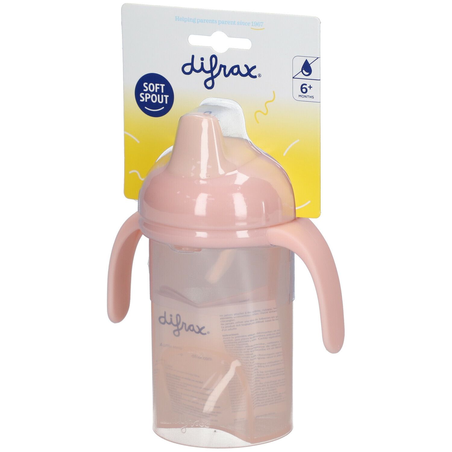 DIFRAX Gobelet à bec Anti-Fuites 6 mois et + 250 ml