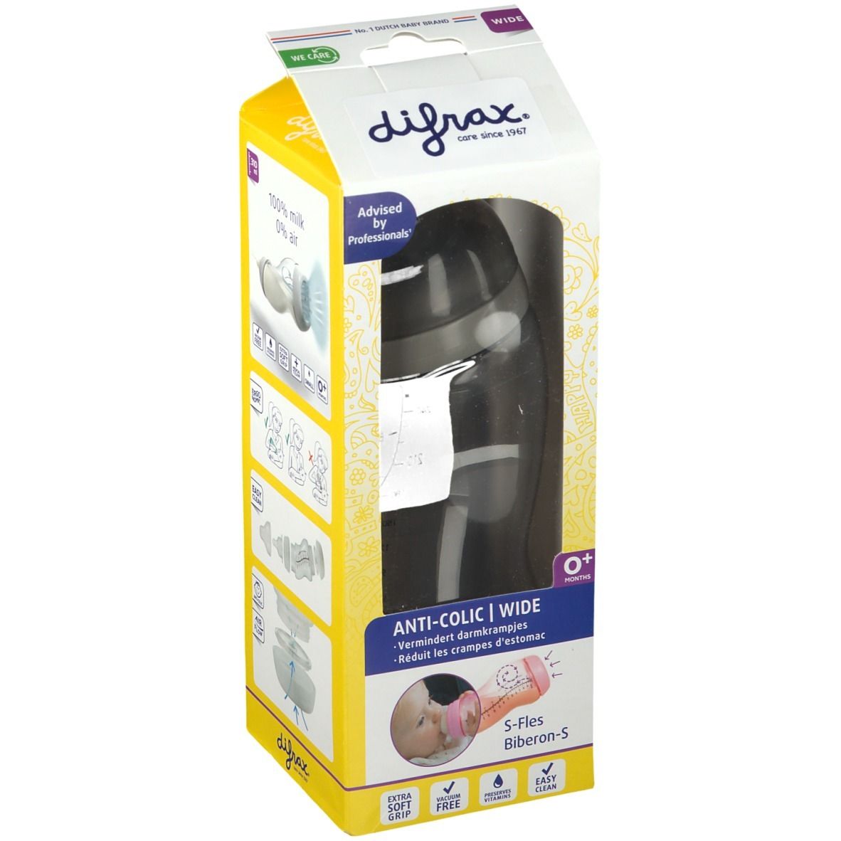 difrax® Biberon anti-colique S Wide 310 ml - Redcare Apotheke