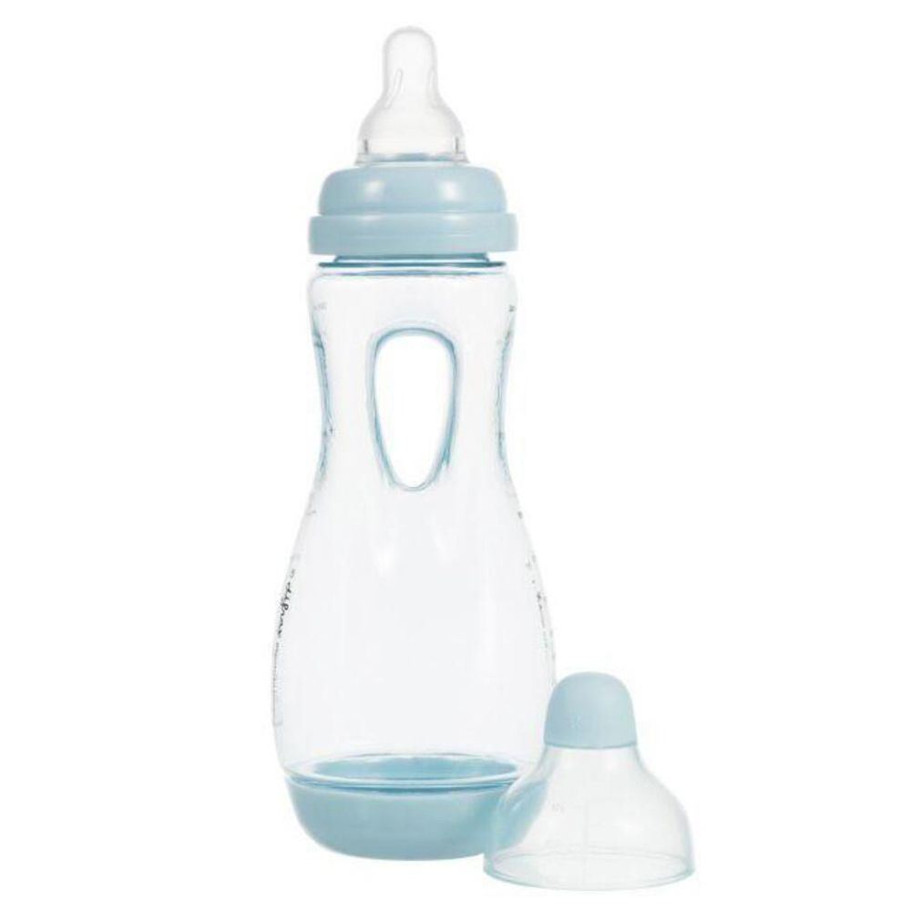 Difrax® EASY GRIP Anti-colique Biberon S à poignée Natural Bleu 240 ml
