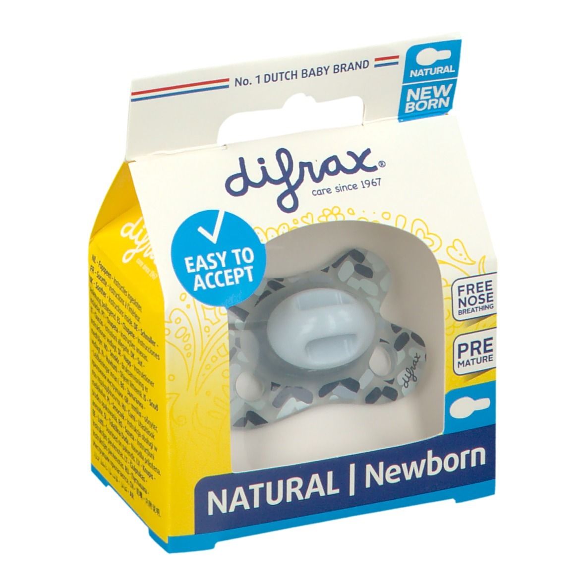 difrax® Schnuller Natural Newborn River