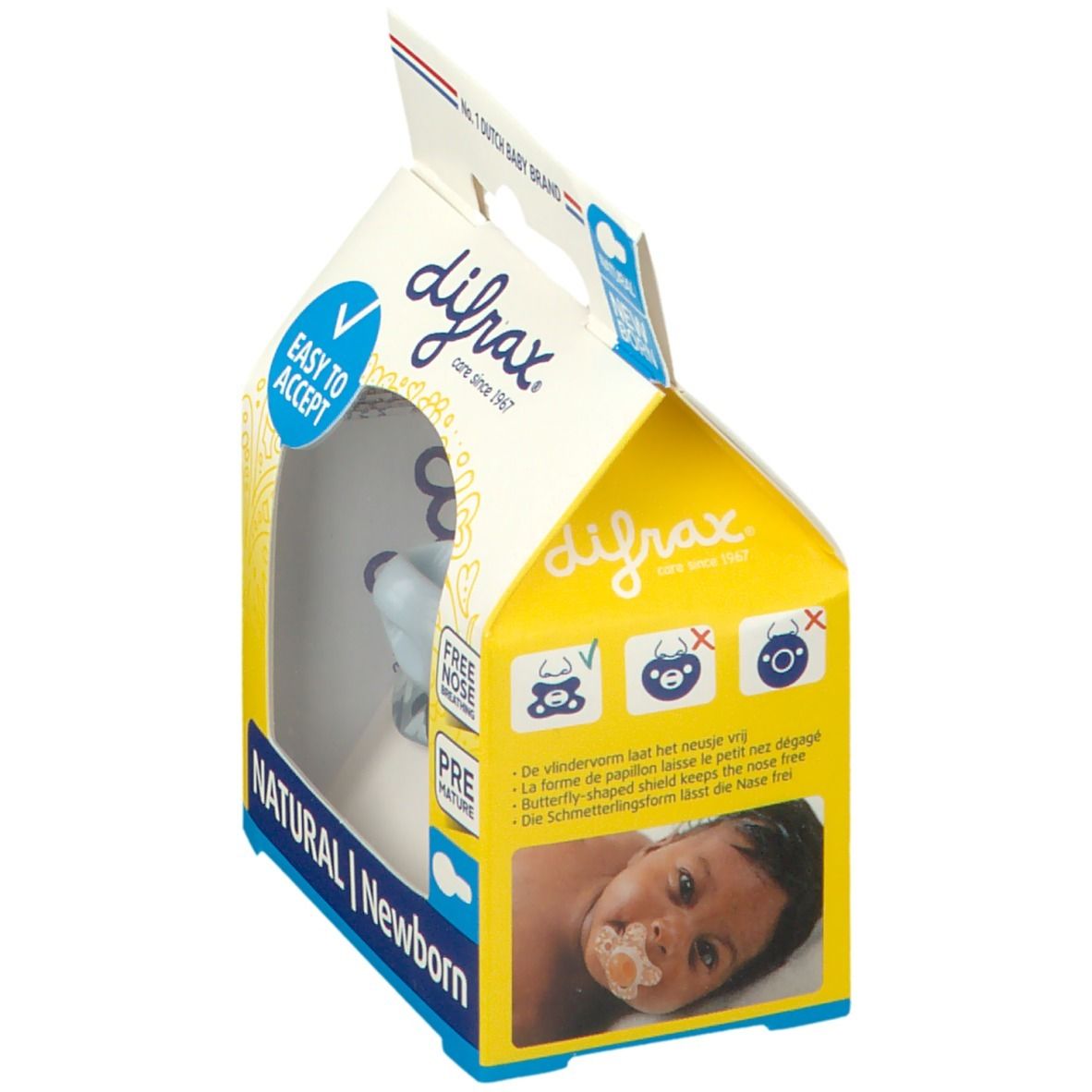 difrax® Schnuller Natural Newborn River