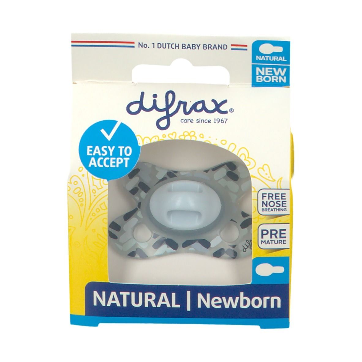 difrax® Schnuller Natural Newborn River