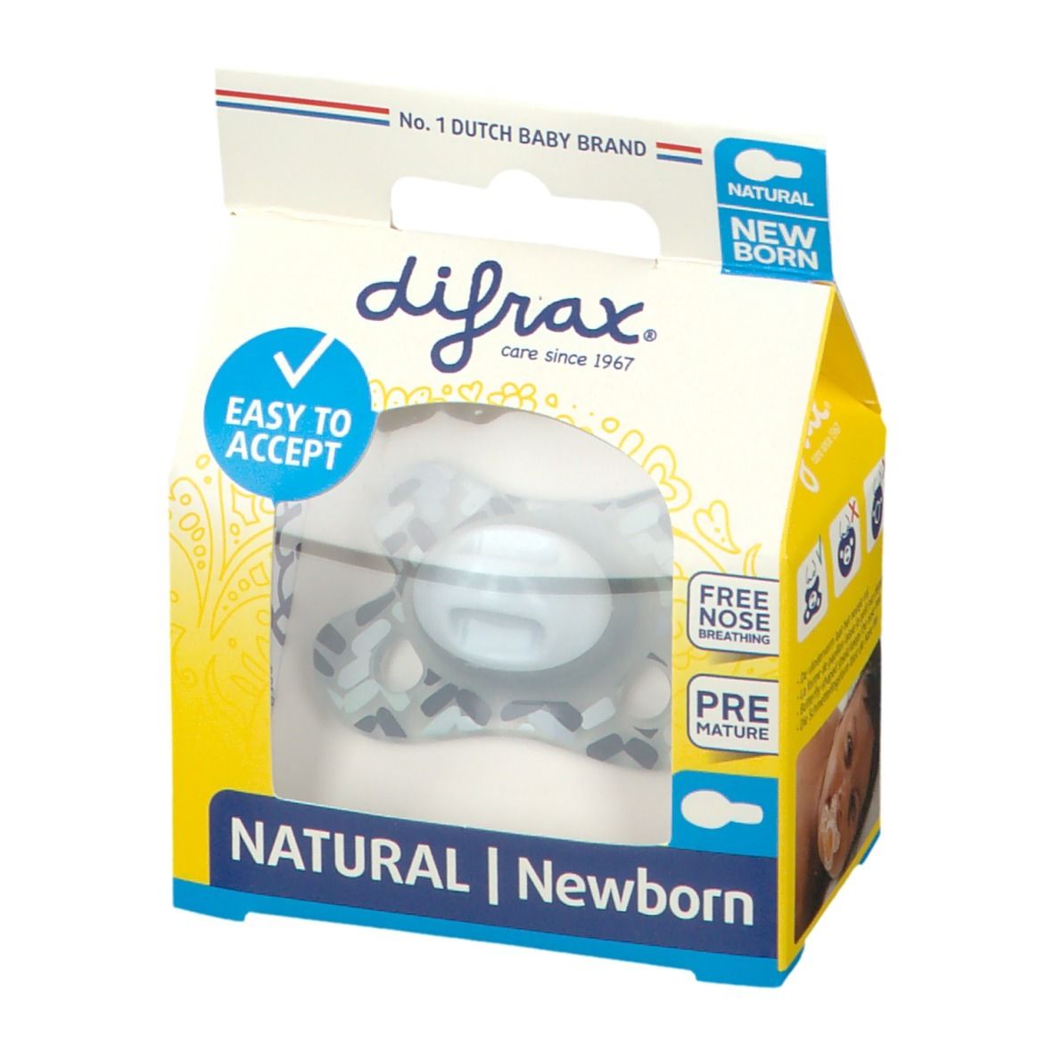 difrax® Schnuller Natural Newborn River
