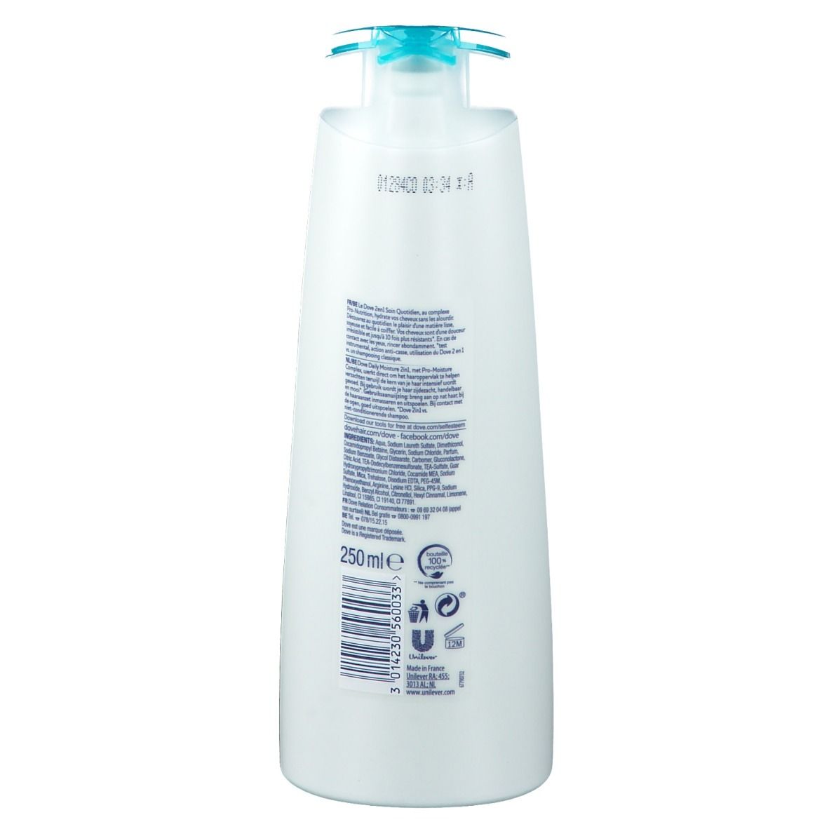 Dove Daily Moisture Shampooing Soin Quotidien 2 en 1
