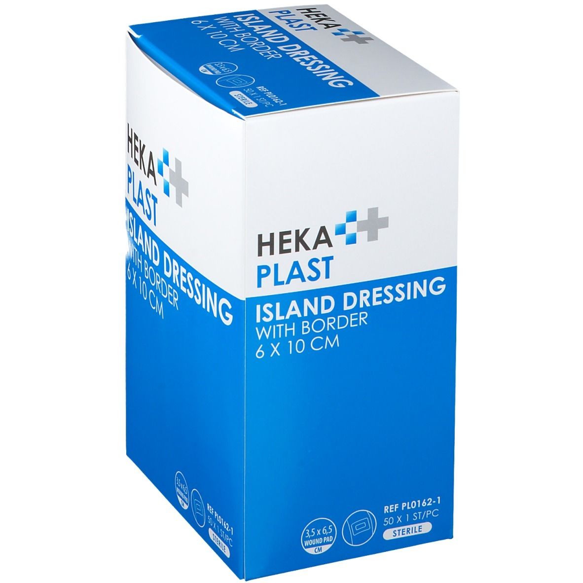 HEKA PLAST ISLAND DRESSING Mit Rand 6 x 10 cm