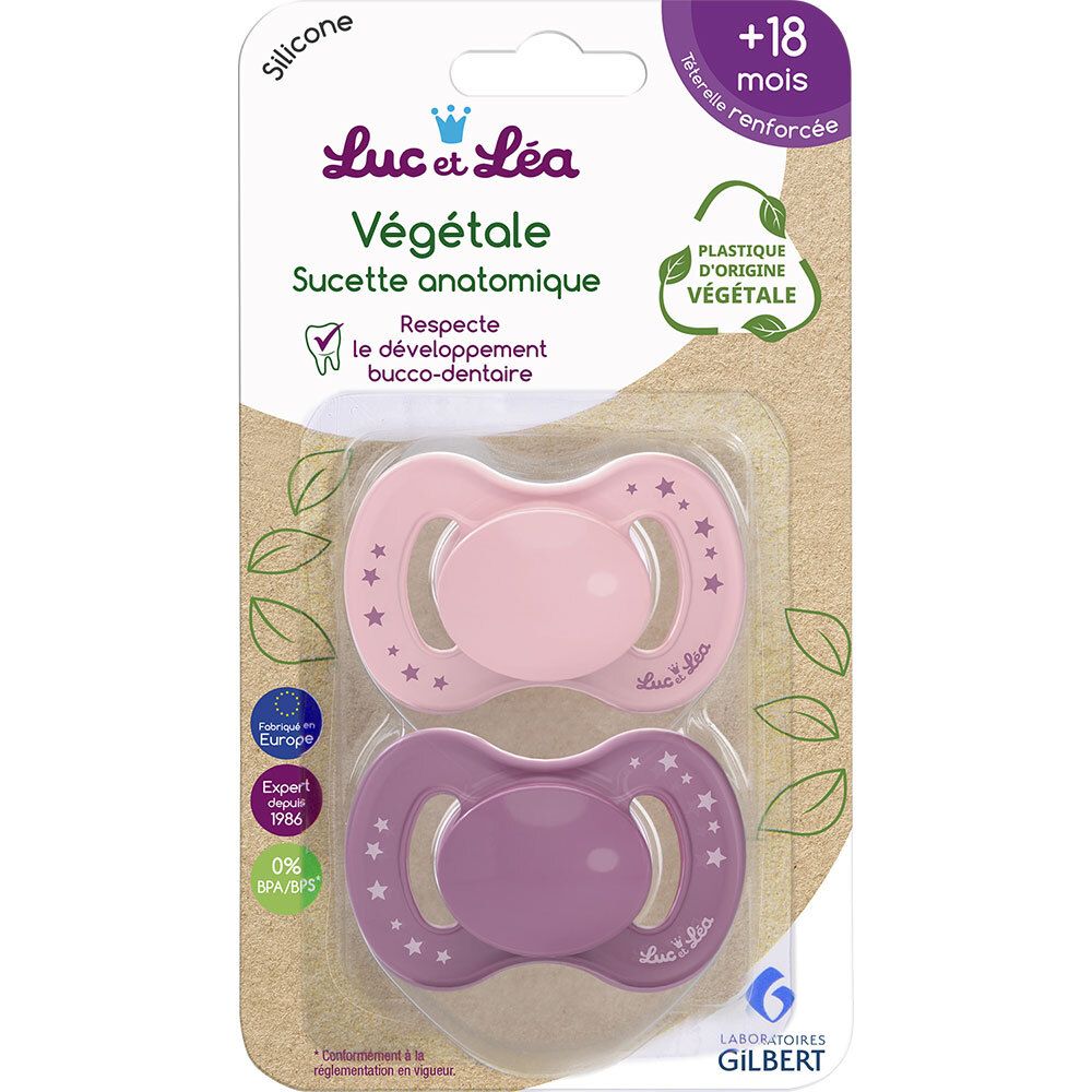 Luc et Léa Tétine Rose 18 Mois