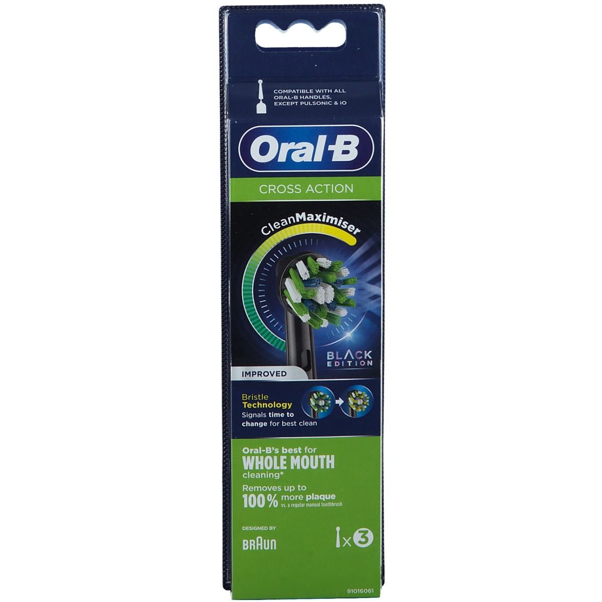 Oral-B CrossAction Black Edition Aufsteckbürsten