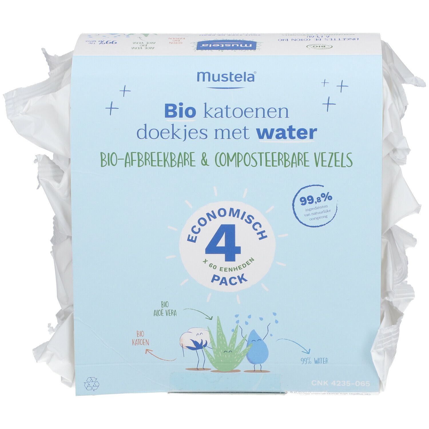 mustela® Feuchttücher Bio