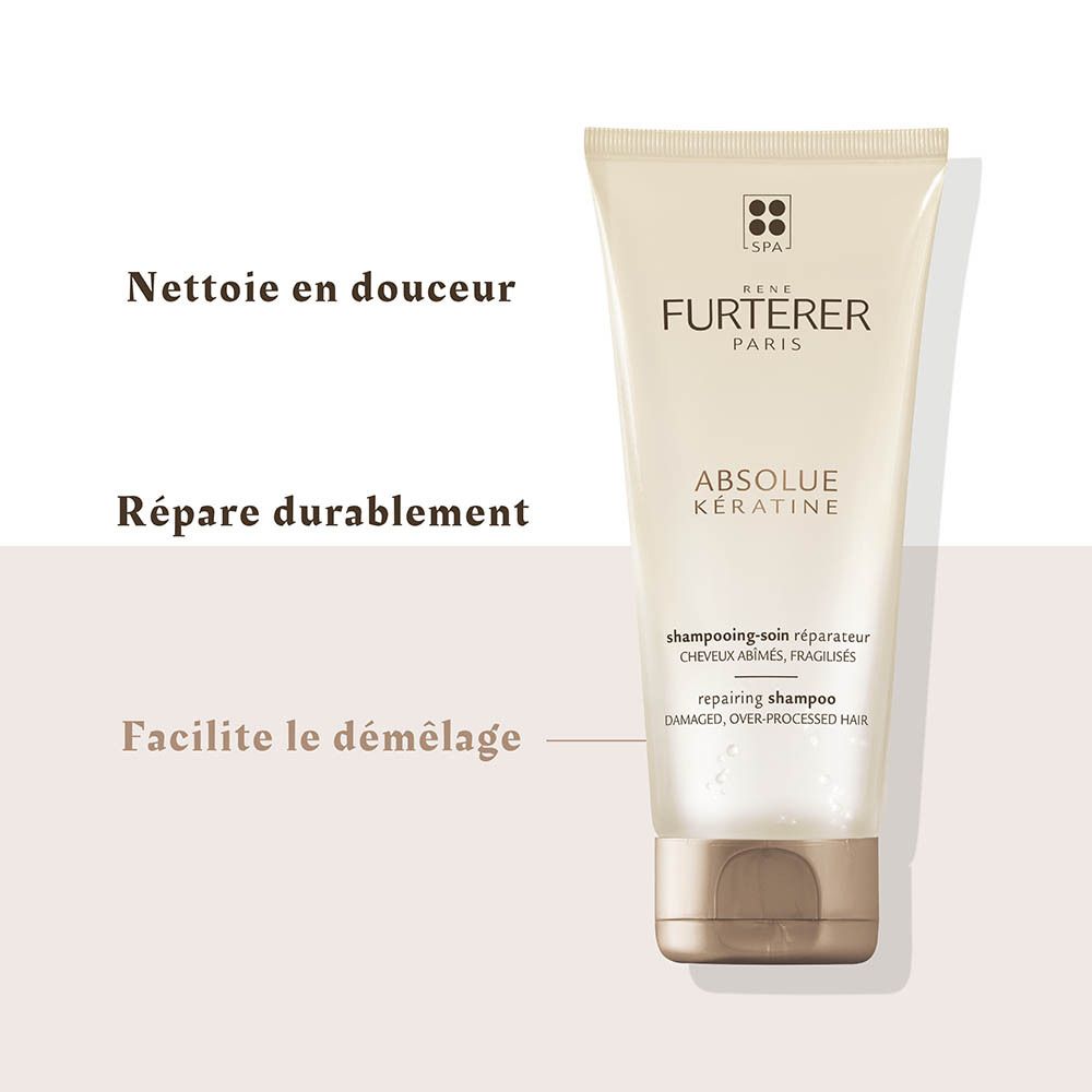 Rene Furterer Absolue Keratine reparierendes Shampoo für geschädigtes Haar.