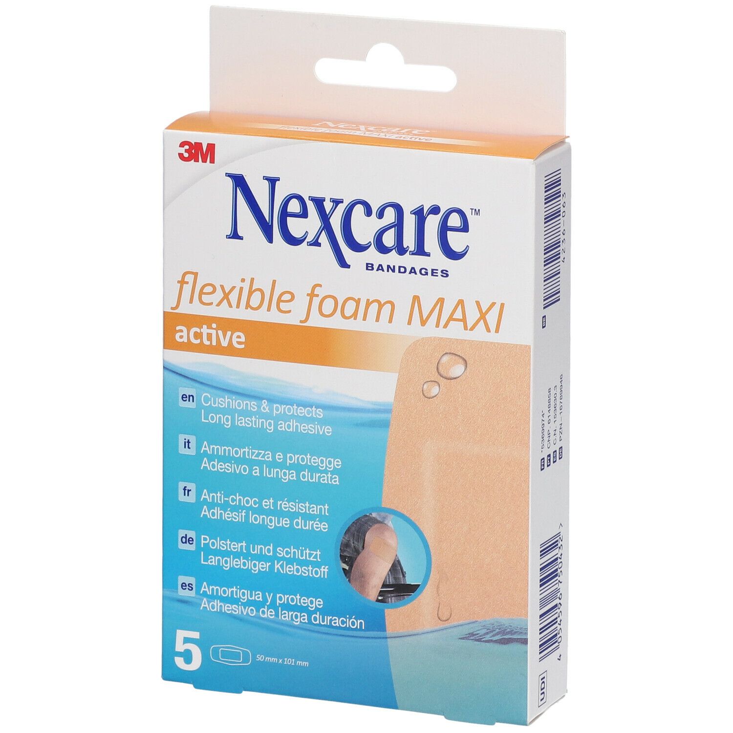 Nexcare® flexible foam Maxi 50 x 101 mm