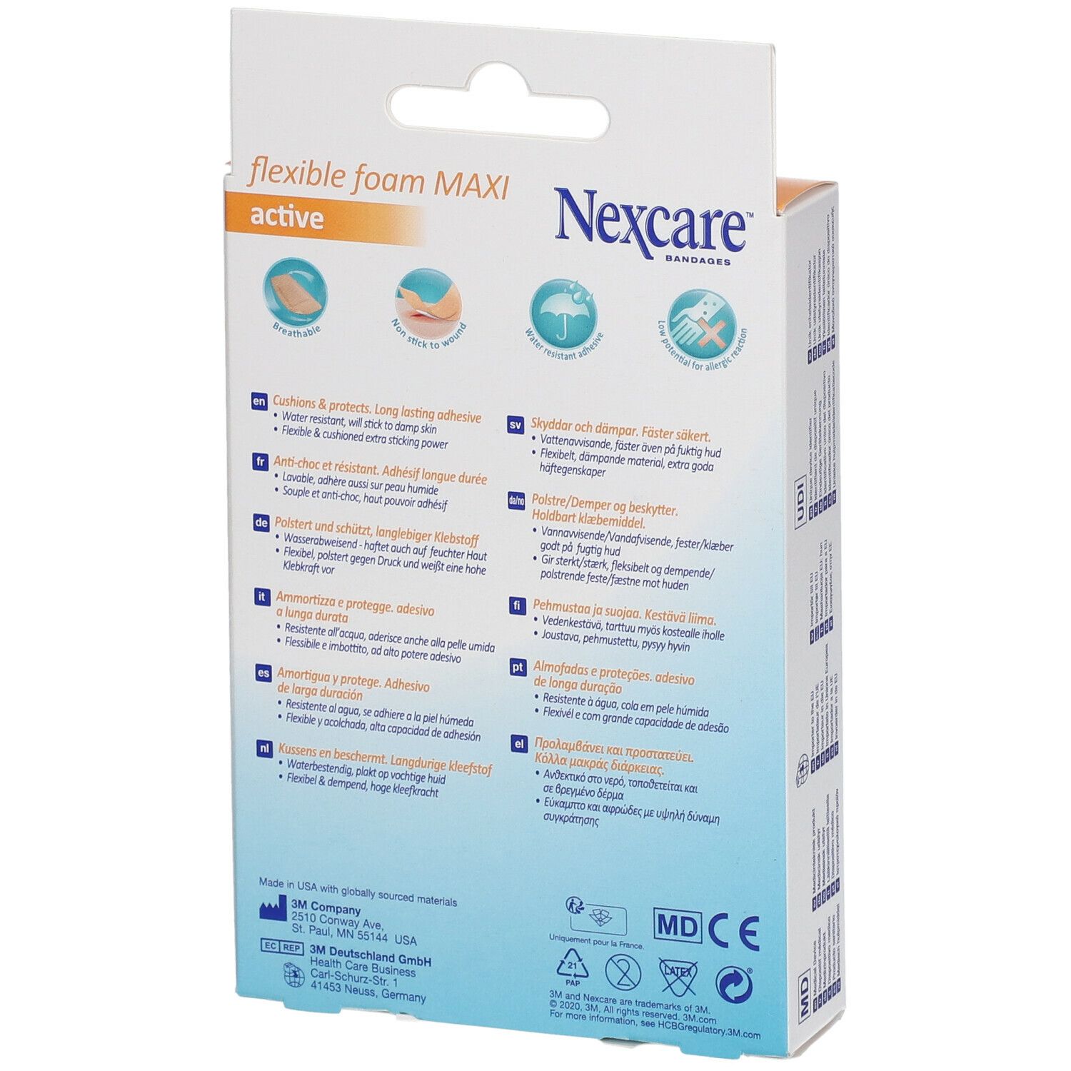 Nexcare® flexible foam Maxi 50 x 101 mm