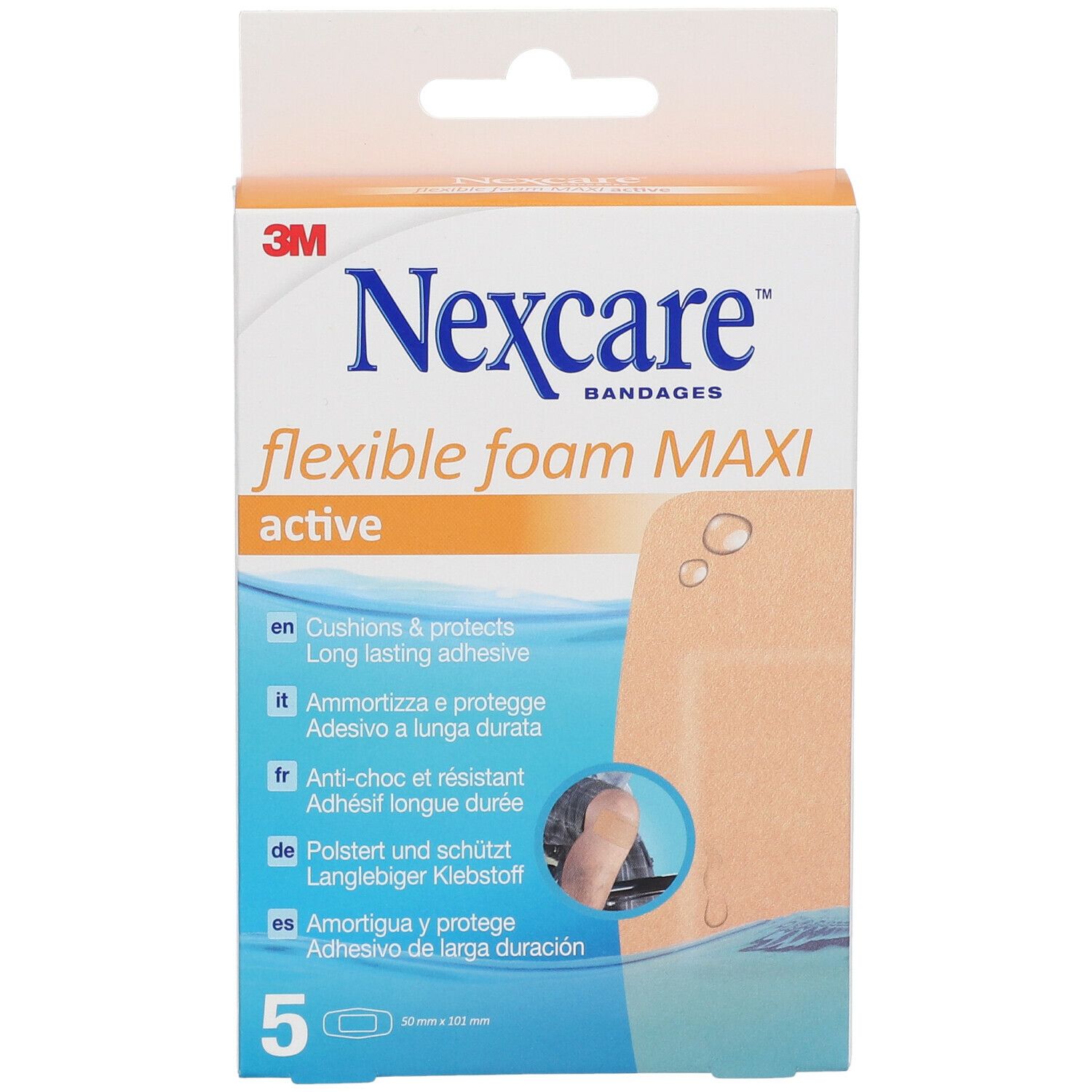 Nexcare® flexible foam Maxi 50 x 101 mm